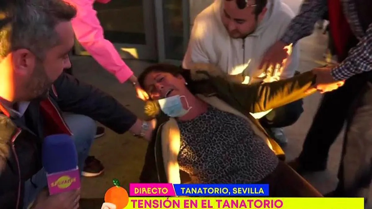 Sálvame desmayo tanatorio Anabel