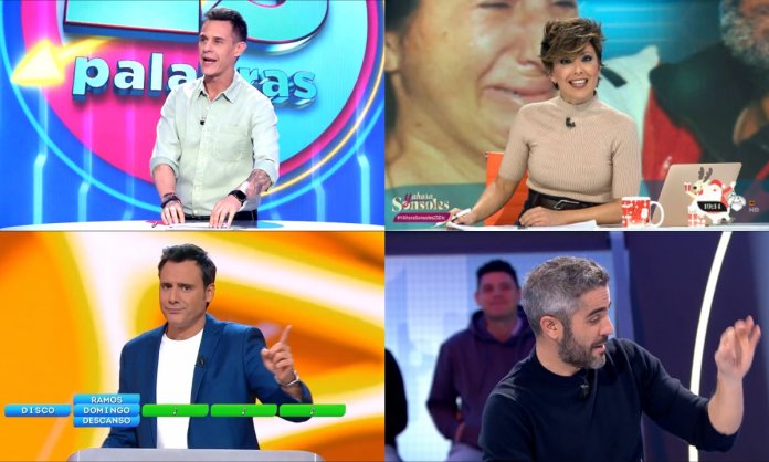 Audiencias miércoles 28 diciembre